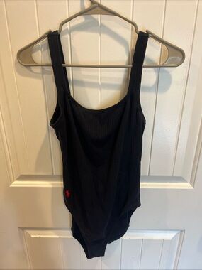 Polo by Ralph Lauren Navy Blue Ribbed One-Piece with Red Pony